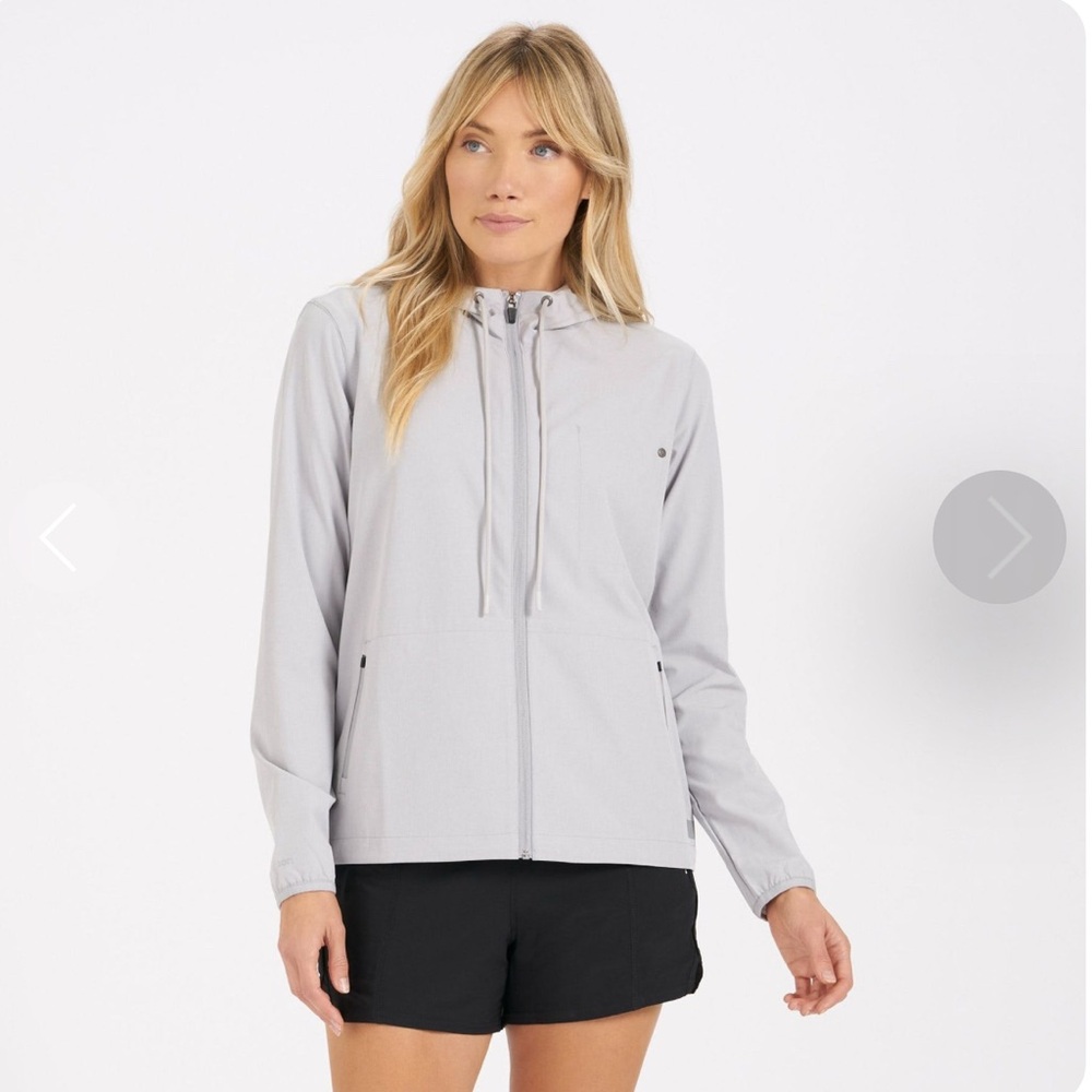 Light Gray Hooded Jacket